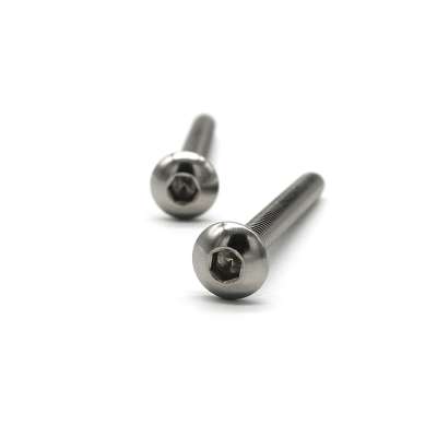 Stainless Steel 304 316 Fine Screw Thread Hexagon Socket Allen Pan Head Screw Button Head Screw